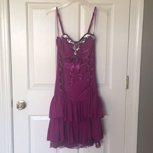 Short purple dress